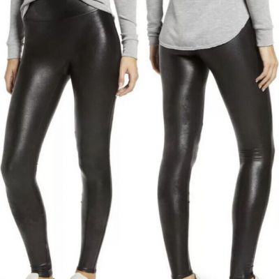 SPANX Women’s Faux Leather Leggings Black Size XS